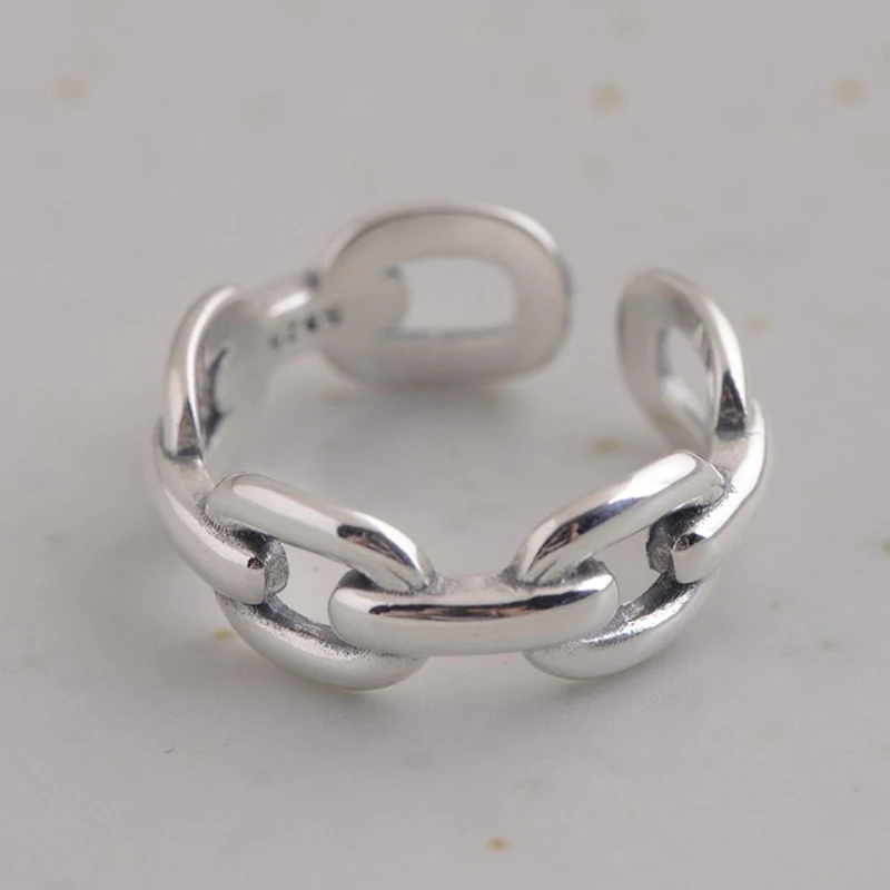

GZ простое кольцо серебро 925 Новая мода оригинальный S925 Серебрянные кольца для женщин ювелирные изделия регулируемый размер