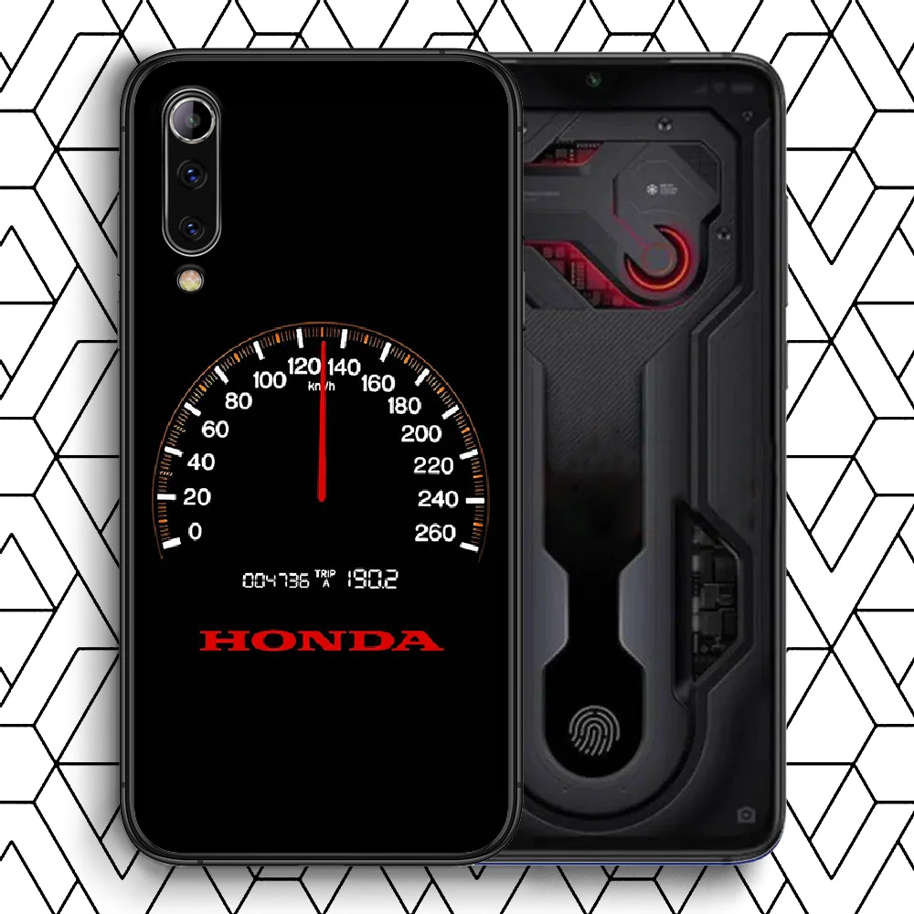 

Honda Car Logo Phone case For Xiaomi Mi note 10 A3 9 MAX 3 A2 8 9 Lite Pro ultra black cover silicone hoesjes fashion coque 3D