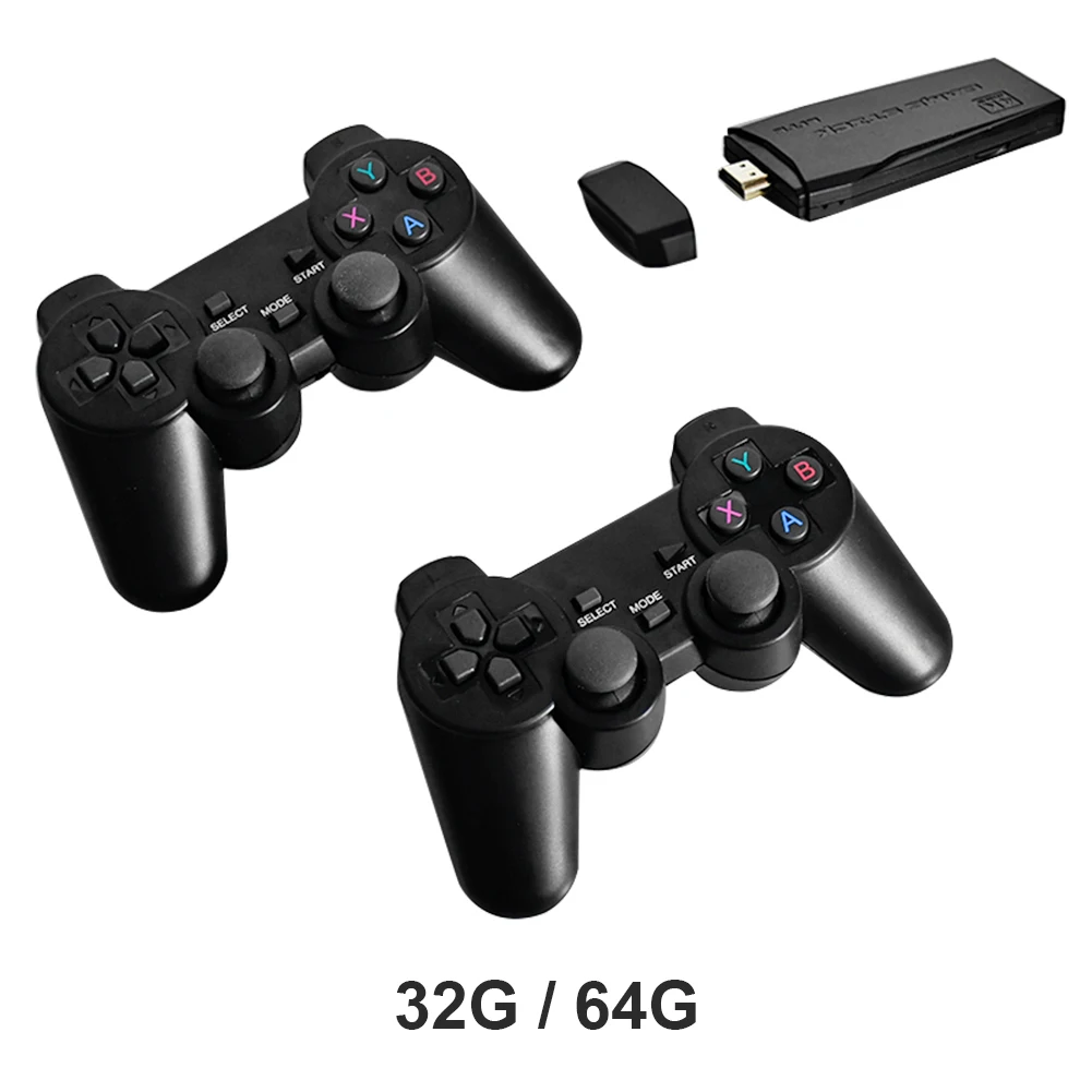 

Игровая приставка Powkiddy PK-09, 3000/10000 P, HDMI, с геймпадами, 1080 игр