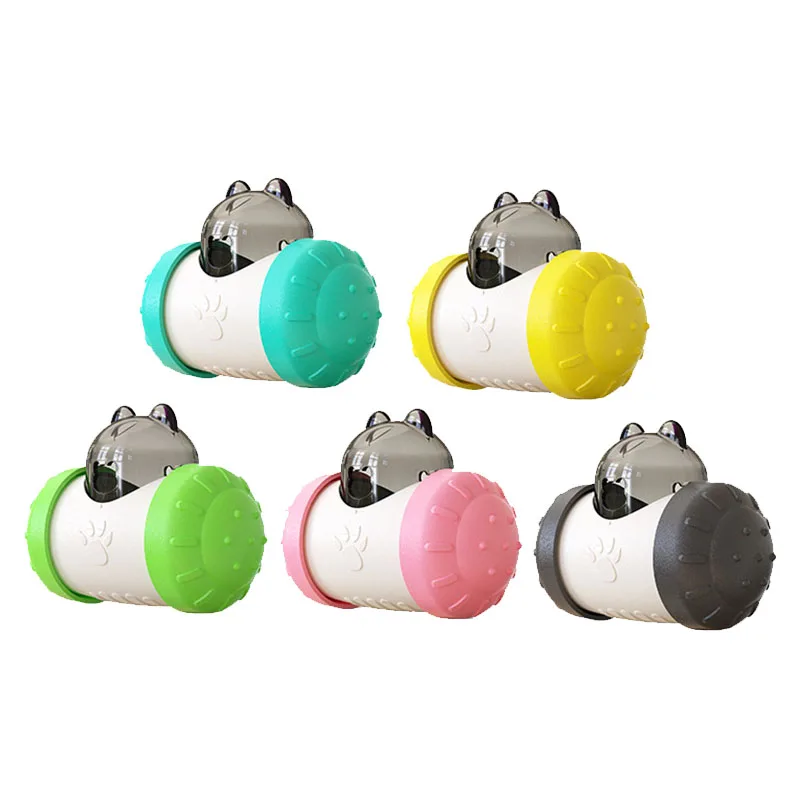 

Interactive Pet Dog Cat Toy Tumbler Puzzle Slow Food Leakage Rocking Ball Toy Cats Entertainment Durable Feeding Accessories