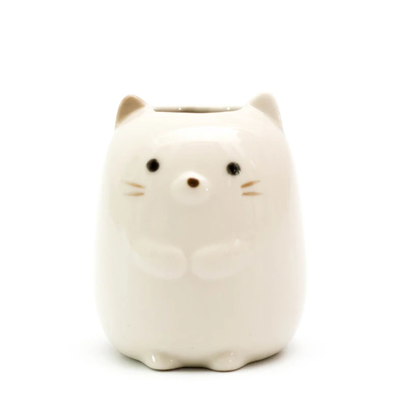 Керамический мультяшный держатель для зубной щетки с животным ванной подставкой