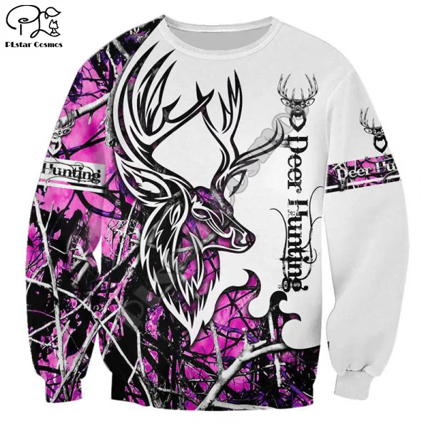 

PLstar Cosmos Deer Hunting Animal Hunter Tattoo Camo Men/Women Tracksuit Harajuku Streetwear 3DPrint Zip/Hoodies/Sweatshirts S13