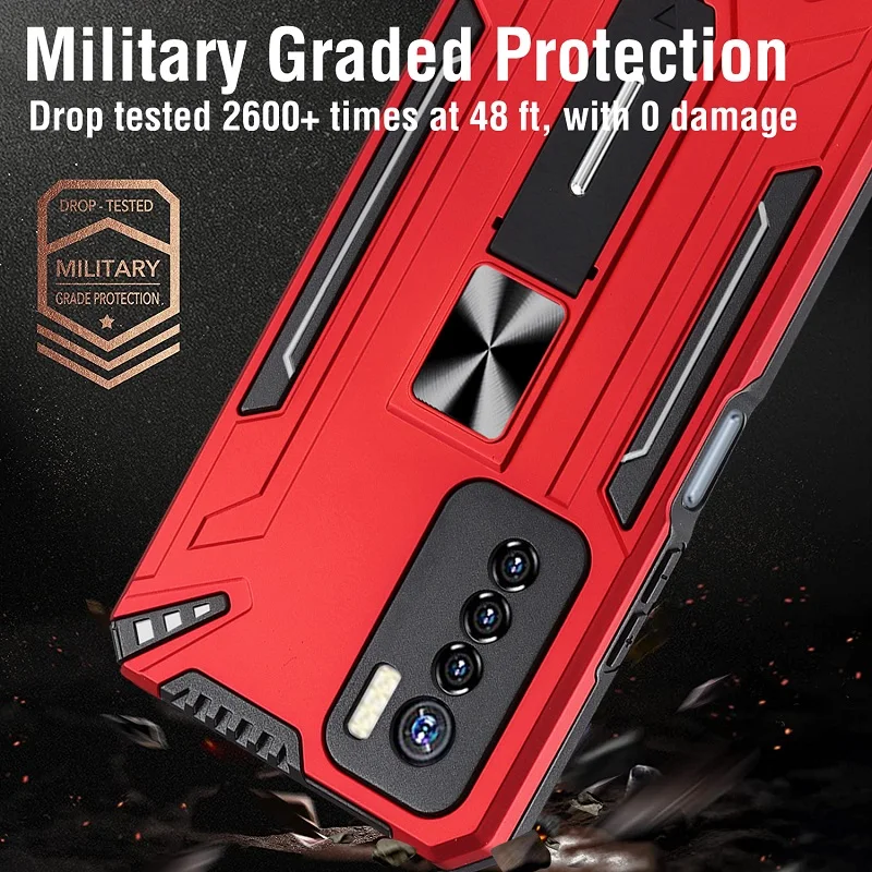 Противоударный Магнитный чехол-подставка для Tecno Camon 17 Pro Spark 6 Go | Мобильные