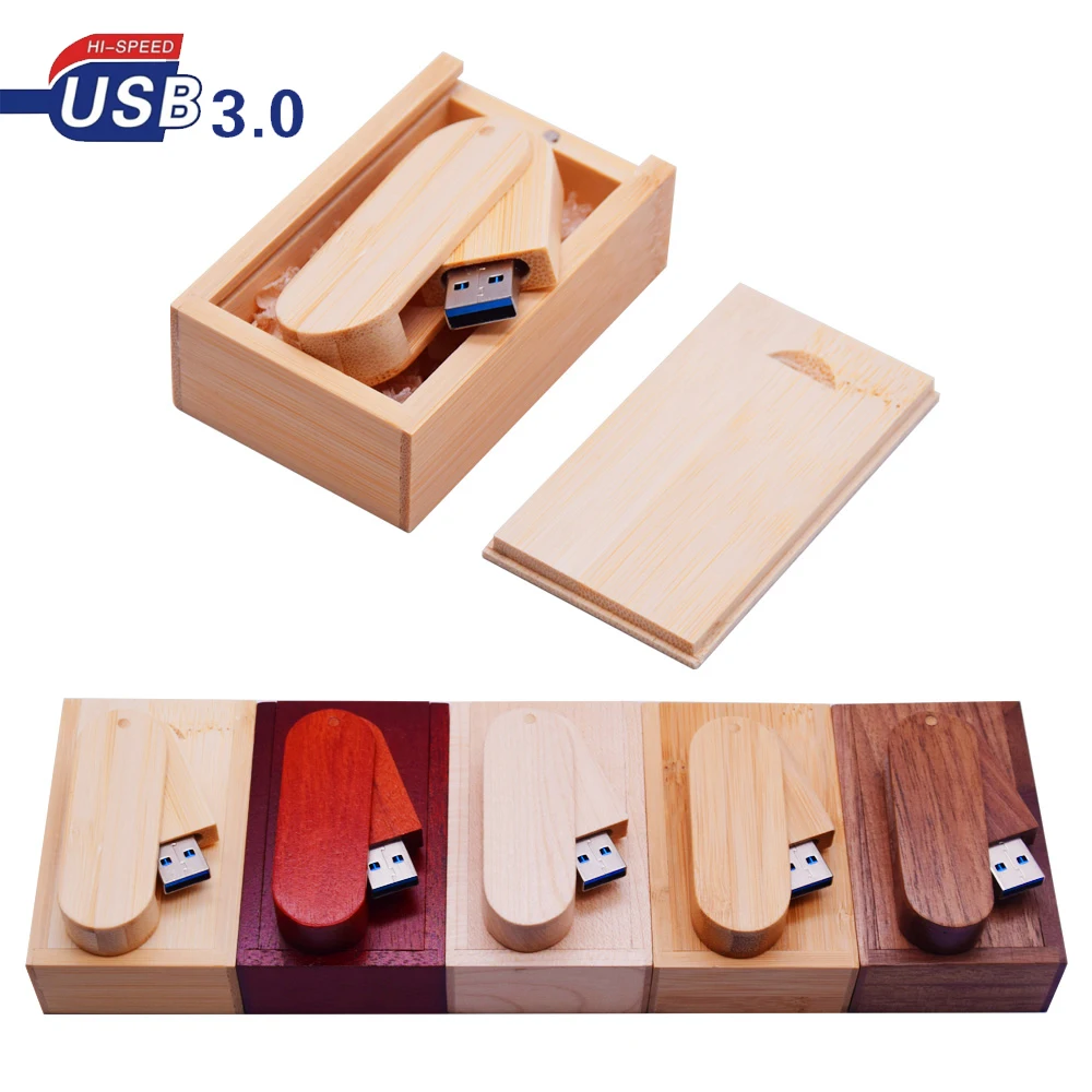 USB 3 0 деревянный usb + деревянная коробка флэш-накопитель 4 ГБ 8 16 32 64 подарок для
