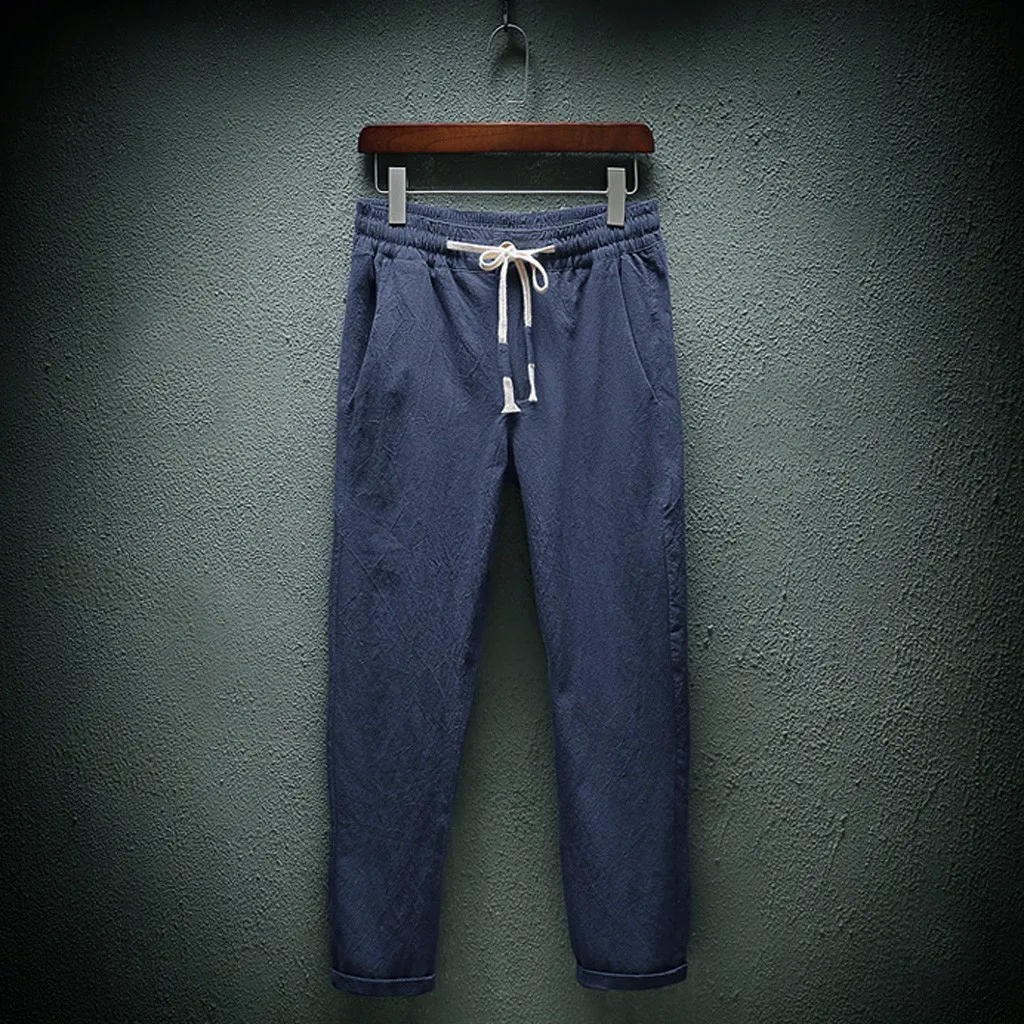 Летние спортивные штаны для фитнеса мужские эластичные дышащие повседневные