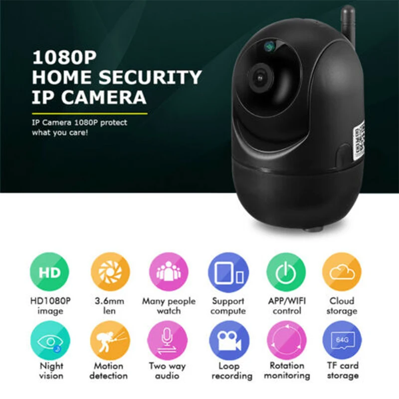 

Original WiFi Baby Monitor Cry Alarm IP Camera WiFi Video Nanny Camera Baby Night Vision Wireless Video Surveillance CCTV Camera