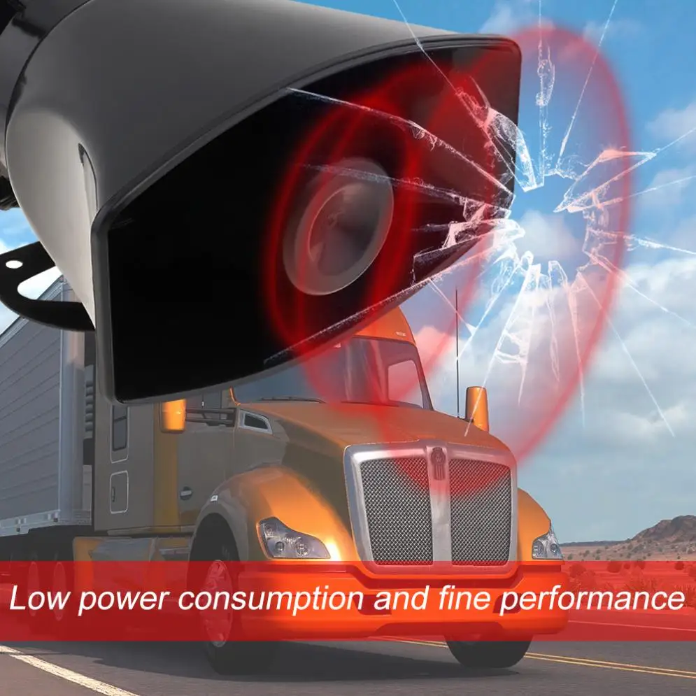 Автомобильный звуковой сигнал 12 В 100 Вт сирена 5 тонов Электрический динамик