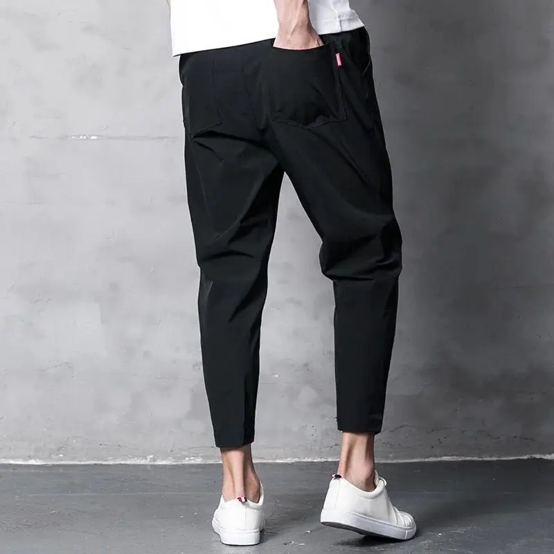 

Summer Men's Ninth Pants Thin Section Casual Students Korean Version Loose Harem Trendy Feet Tide Jogger Japanese Fashion