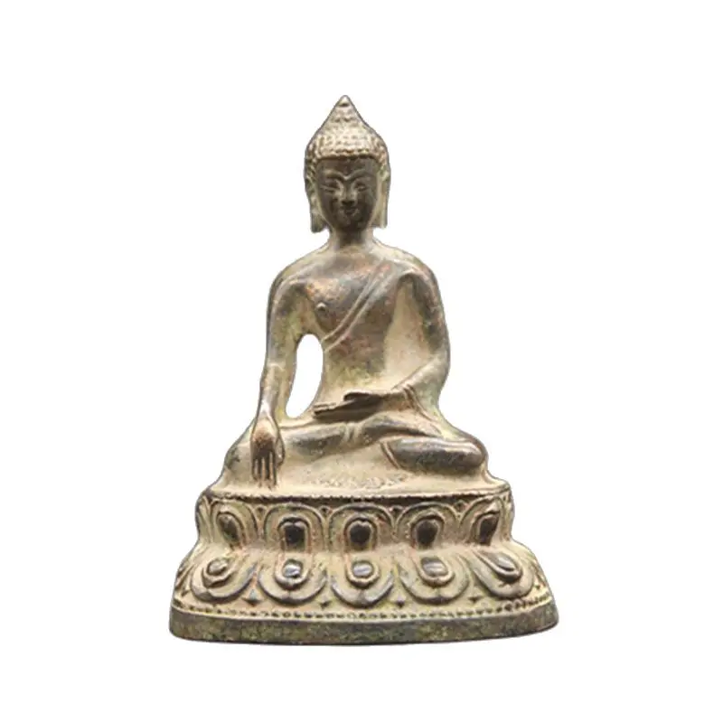 

China's Ancient Brass Ware Process Fengshui Sakyamuni Buddha