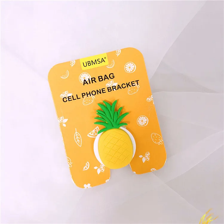 pineapple Универсальная подставка для мобильного телефона, автомобильный держатель с гибким креплением для iphone 6, 7, 8, xs, xiaomi, мультяшный hello kitty, Doraemon - Цвет: pineapple