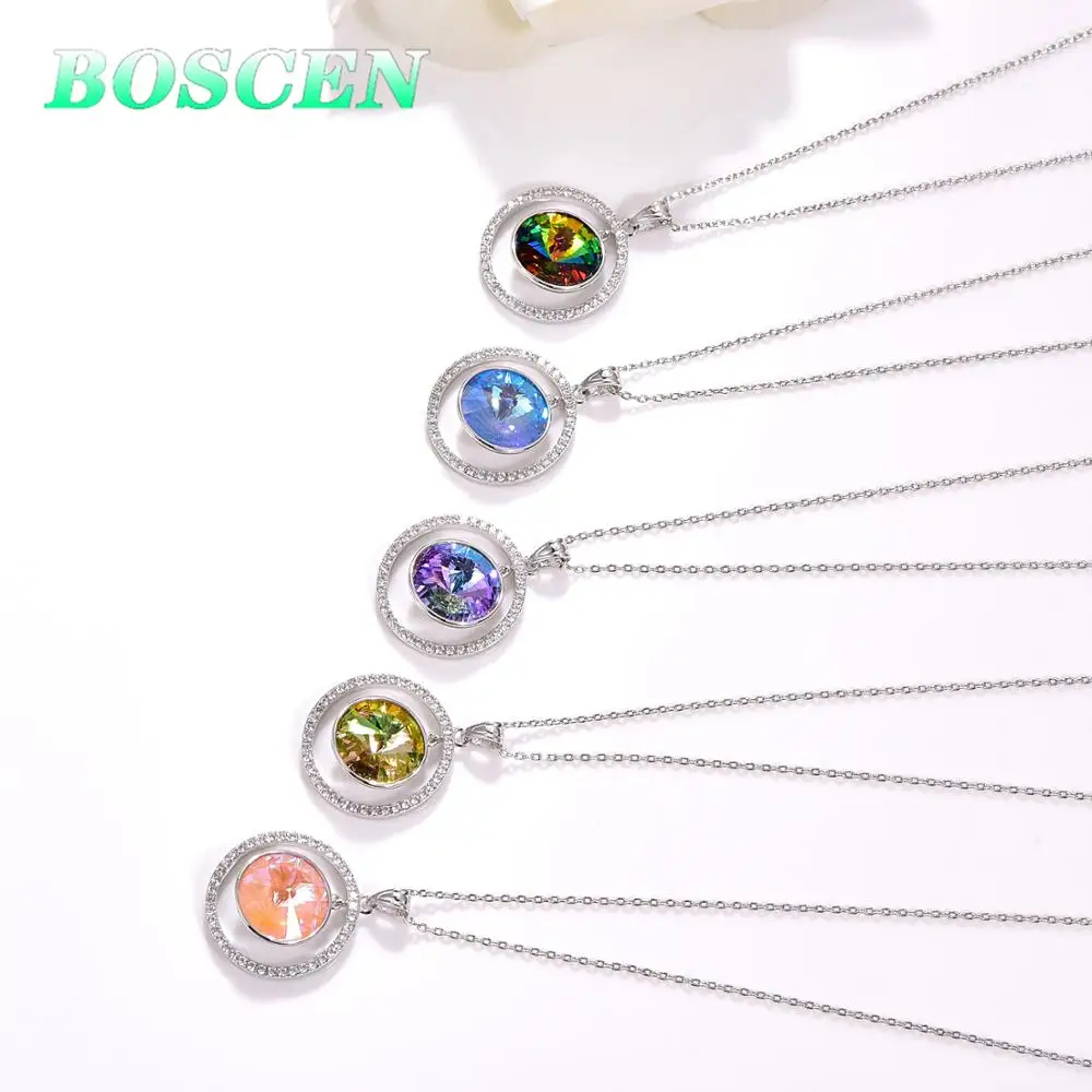 Ожерелье с подвеской BOSCEN для женщин подарок на день рождения День Святого
