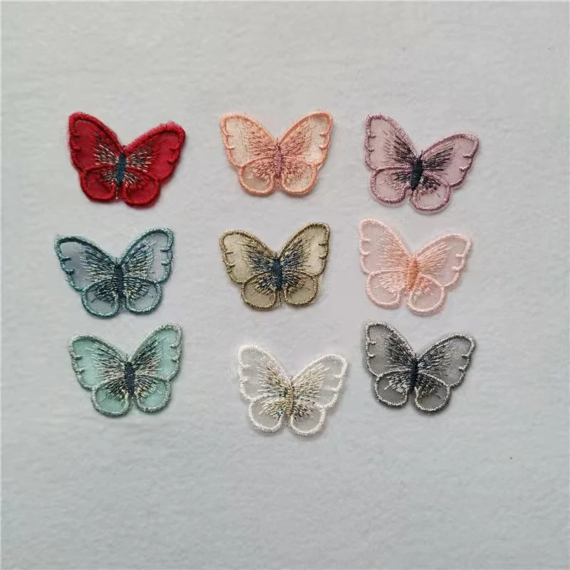 

12 шт./лот 4x3 см Новая Милая мультяшная нашивка в виде насекомых из органзы бабочка вышитая нашивка «сделай сам» нашивка для глажки одежды акс...