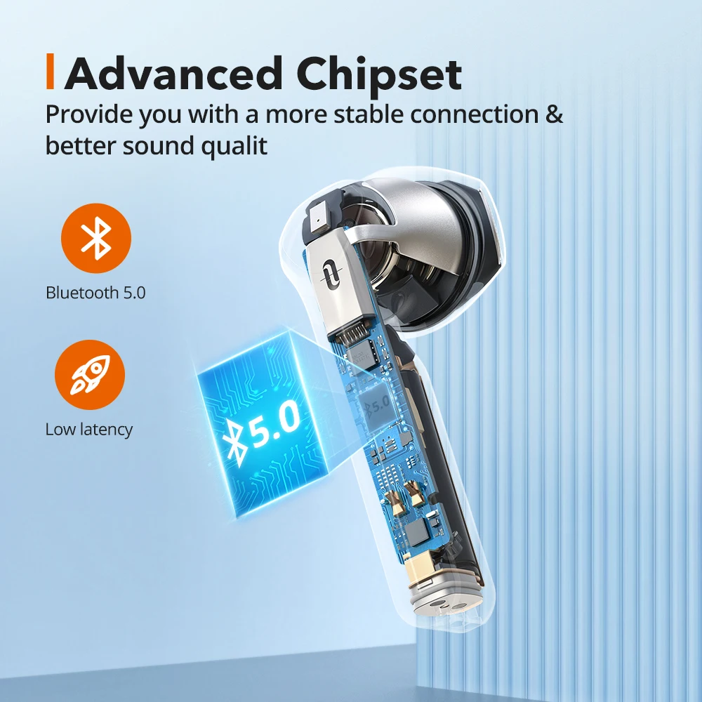 TaoTronics SoundLiberty 92 TWS Earphones Bluetooth Hi-Fi Headphone IPX7 Waterproof Wireless Earbuds Support Mic Voice Assistant |