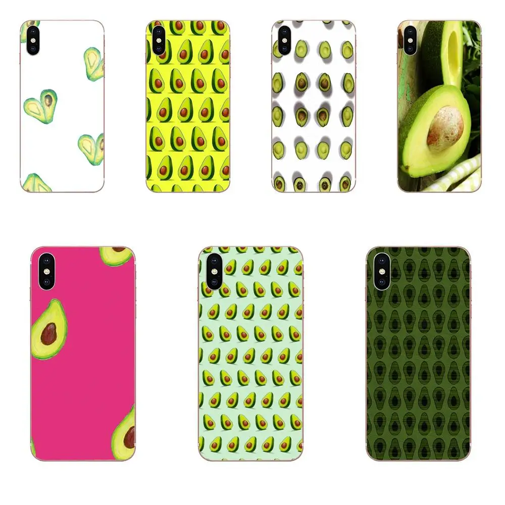 Мягкий силиконовый чехол для телефона с Веселые фрукты авокадо печатным