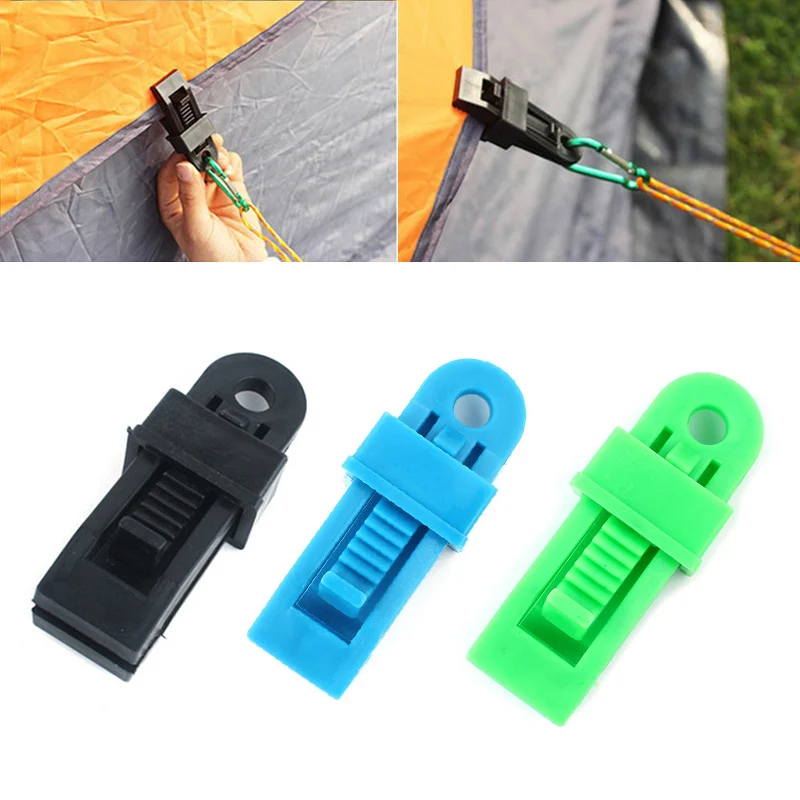 

5 шт. многофункциональный кемпинг на открытом воздухе Пеший Туризм палатки анти-скольжения фиксирующих пряжек защищенный зажим «крокодил» ...