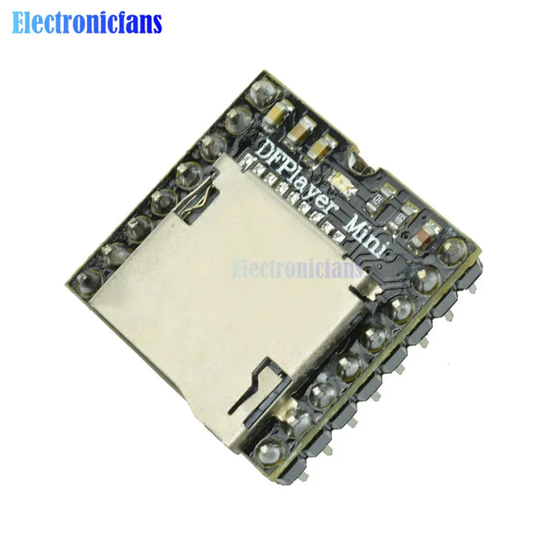 DFPlayer мини mp3-плеер модуль MP3 декодирование голоса доска для Arduino Sup порт ing TF карта u-диск IO/последовательный порт/AD
