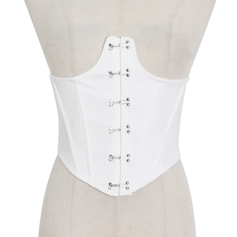 

Waist Seal Women's Season Fashion Slim Fit Solid Color Single-breasted Strapless Top 28705
