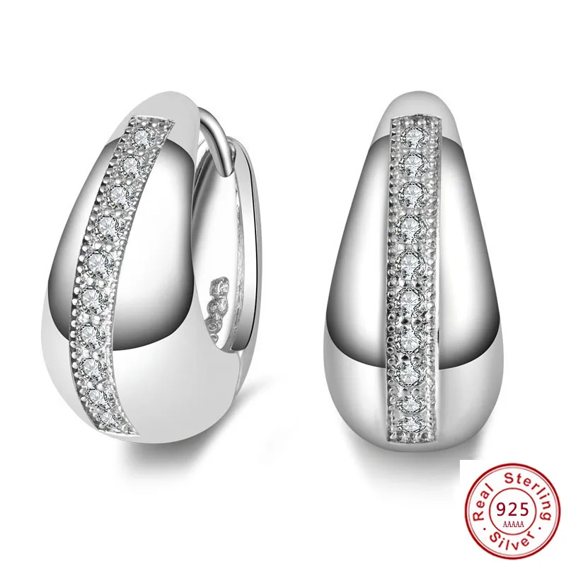 Женские серьги гвоздики с фианитами Серебряное Ювелирное Украшение|cz stud earrings|stud