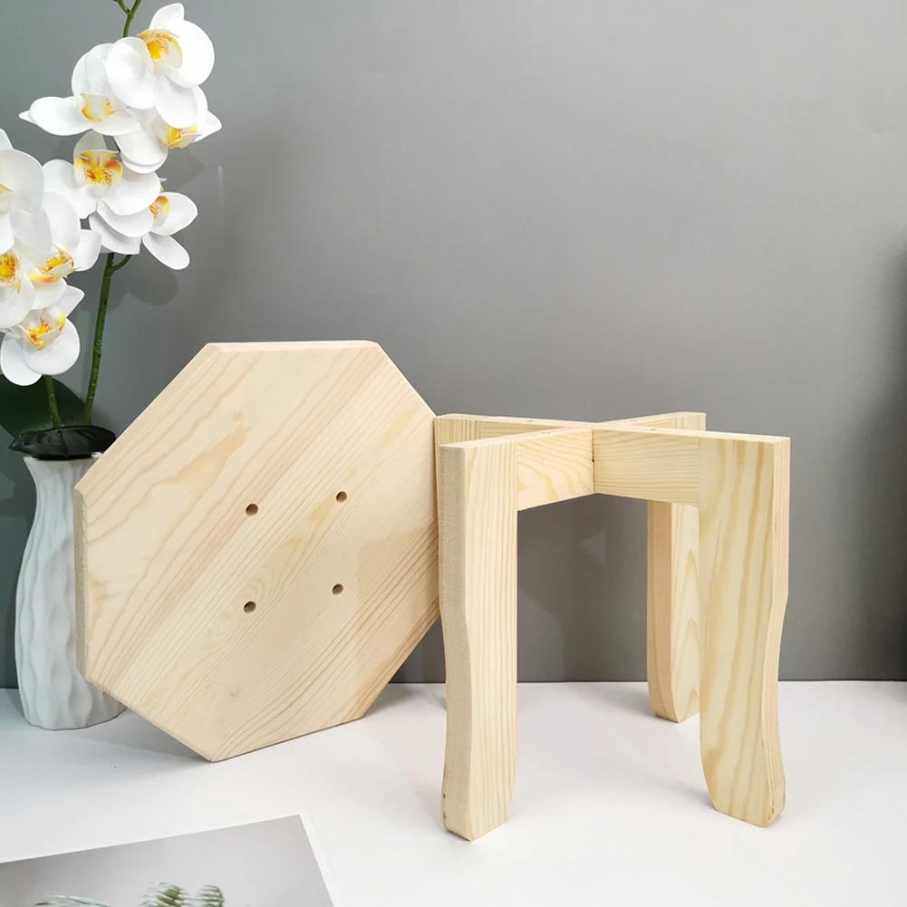 

Living Room Bedroom Wooden Stool Corner Home Decor Strong Legs Small Portable Multipurpose Plant Stand Bathroom For Kids Adults