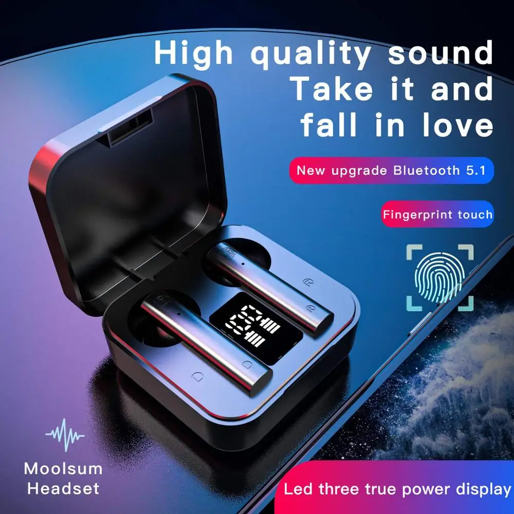 Новая беспроводная шумоподавляющая гарнитура Bluetooth 5 1 спортивные наушники IP4