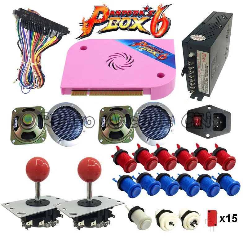 Новая версия аркадный набор с оригинальной 3D коробкой Pandora 6 PCB 1300 в 1 доска