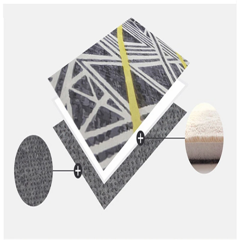 

Bubble Kiss Nordic Style Geometric Stripe Design Carpet Non-Slip Bedside Bedroom Decor Area Rugs Customized Home Floor Carpet