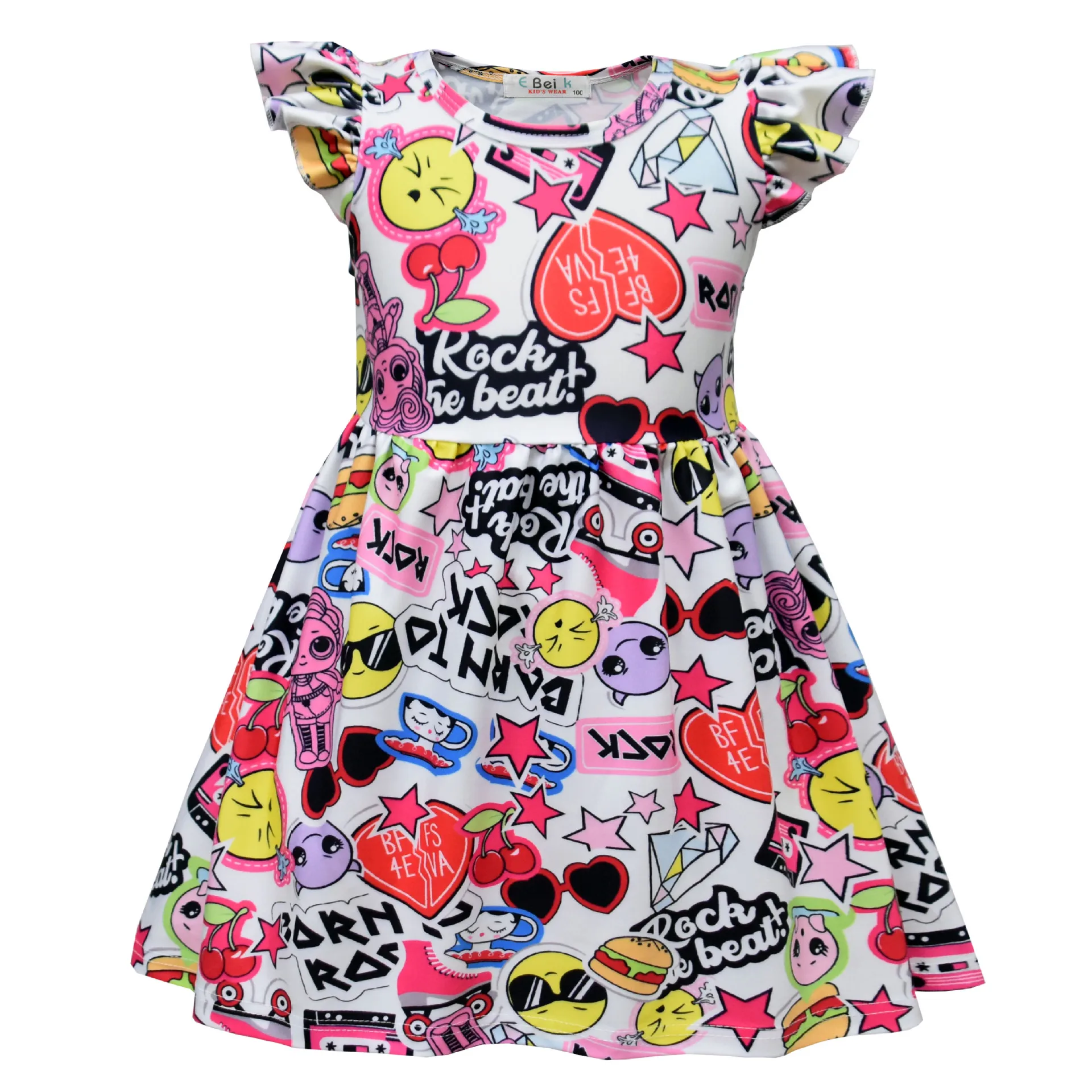 2020 Новое поступление детское платье для девочек с героями мультфильмов милое