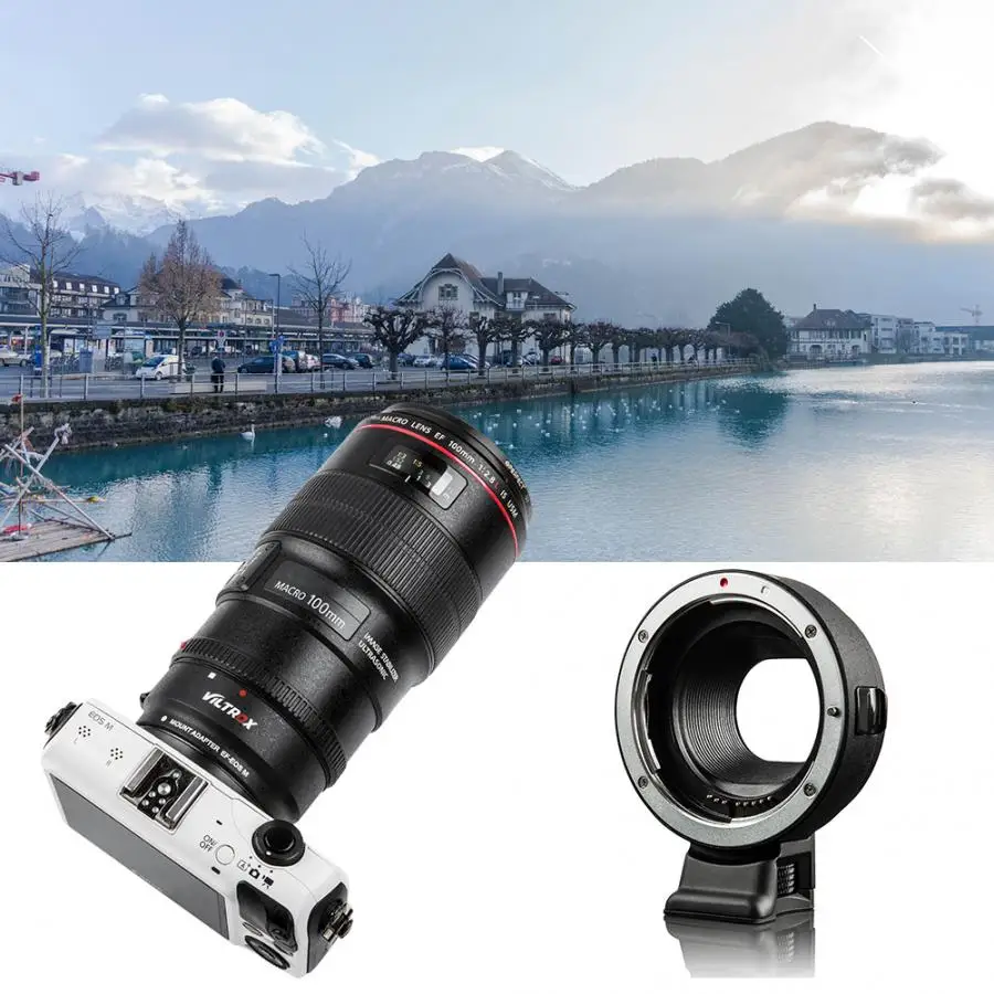 Viltrox EF-EOSM AF Крепление объектива Кольцо адаптер для Canon EF EF-S объектив для Canon EOS M беззеркальная камера