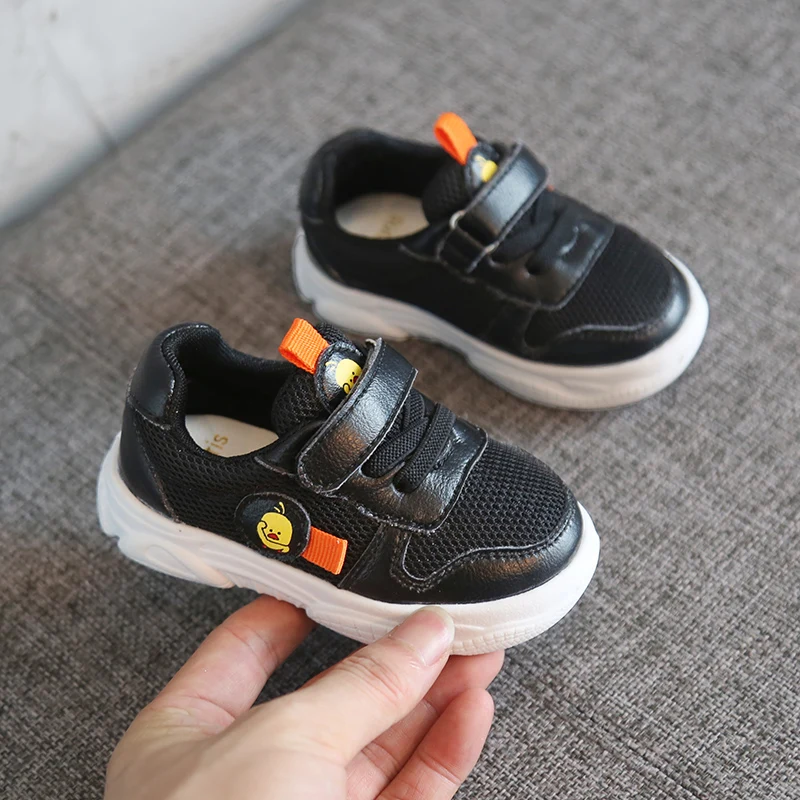 2019 Осенняя обувь для маленьких девочек и мальчиков Обувь малышей с дышащей