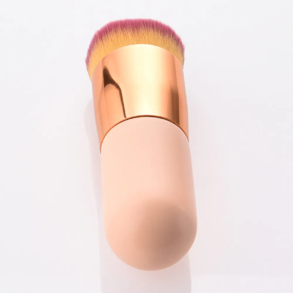 Толстая головка с деревянной ручкой Цвет лица Золотая трубка круглая