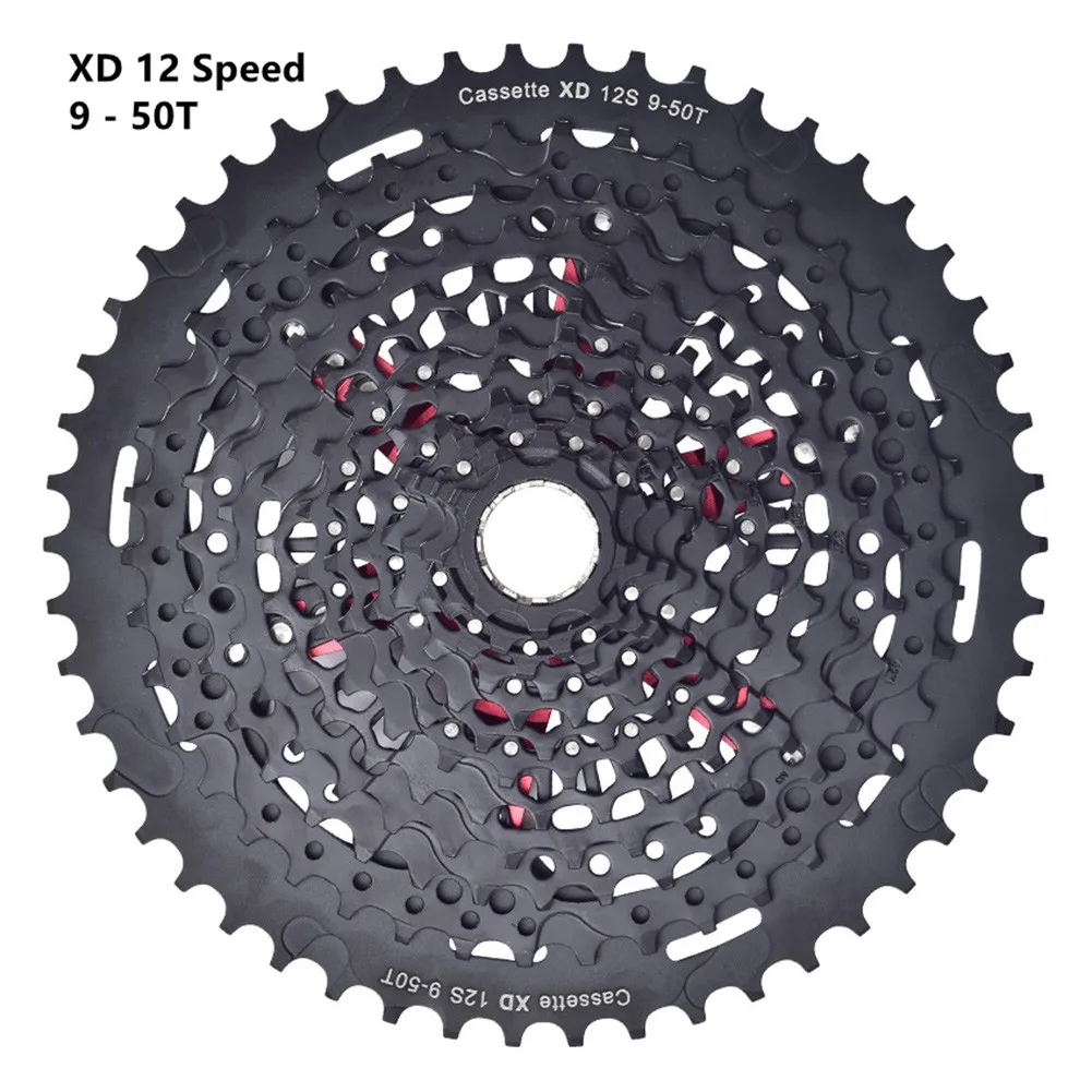 

SWTXO 12 Speed 9-50T Cycle Flywheel MTB Mountain Bike XD Screw Thread Freewheel Sprocket Carbon Steel Bicycle Cassette Freewheel