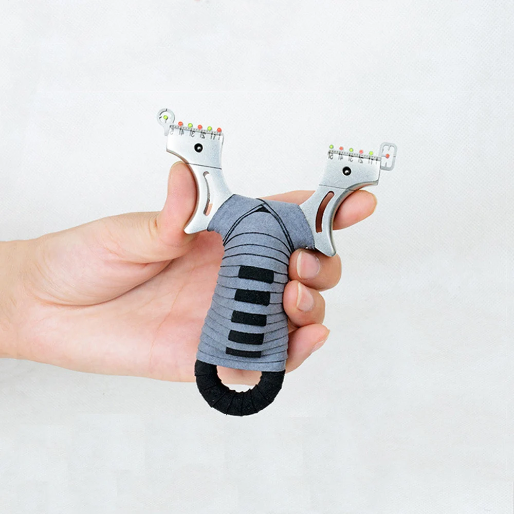 

Рогатка из нержавеющей стали, длина 110 мм, с быстрым прессом, подходит для больших расстояний, новинка, для начинающих, для охоты на открытом ...