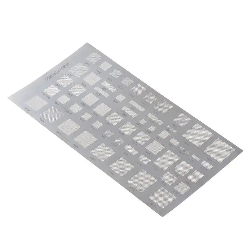 4PCS Universal BGA Stencil for MTK MSM Samsung Huawei Xiaomi iPad CPU RAM PM Power IC Reball Pin Direct Heat Template | Инструменты