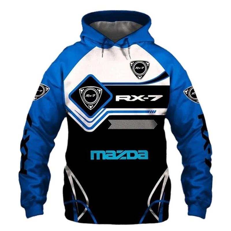 Совершенно новая толстовка с логотипом автомобиля Mazda высококачественный