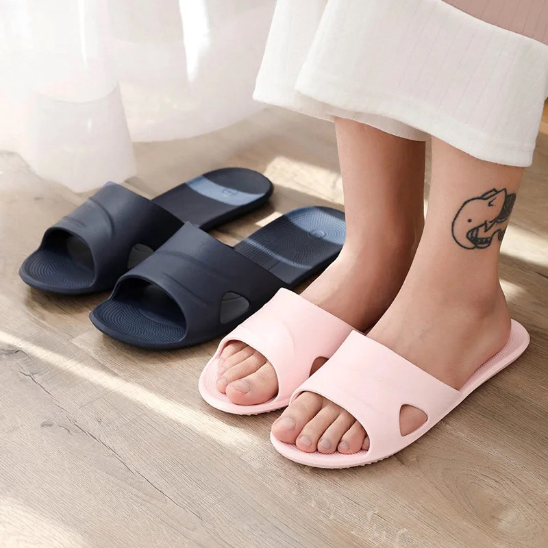 

Female EVA Slippers Super Light Lovers Bathroom Indoor Slipper Anti-slip Soft Summer Autumn Shoes Woman Men Home Slides SH465