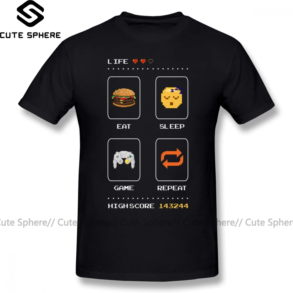 Summoners войны футболка &quot Eat Sleep игры повторяют Футболка короткий рукав 6xl 100