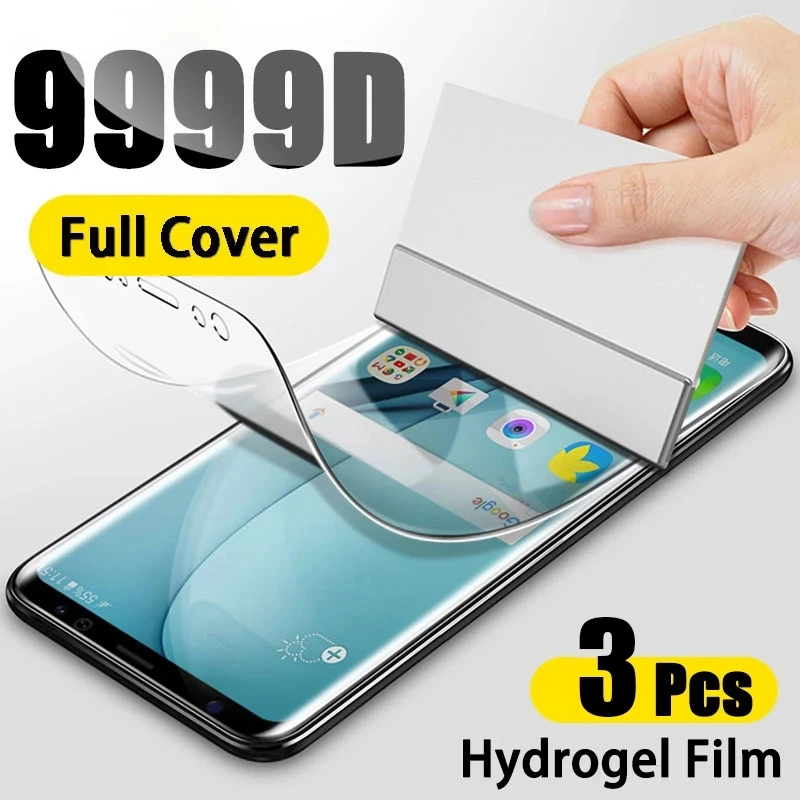 

3PCS Hydrogel Film Protective For Samsung Galaxy A10 A20 A30 A40 A70 A10S A40S A30S A50S A20E Full Cover Screen Protector
