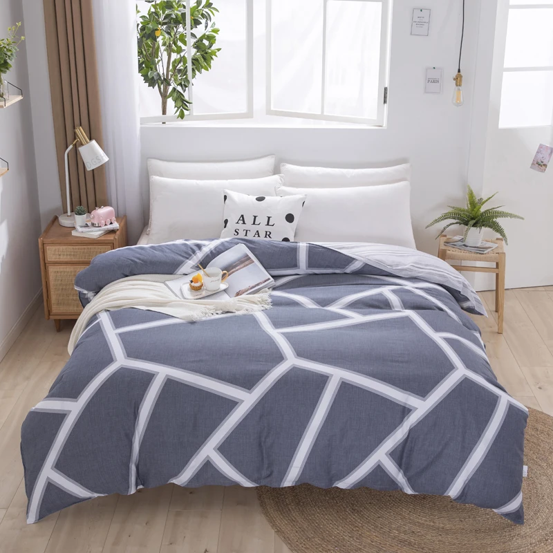 

Хлопковый пододеяльник, высококачественное однотонное одеяло с вышивкой, одинарный, двойной, Королевский размер, пододеяльники