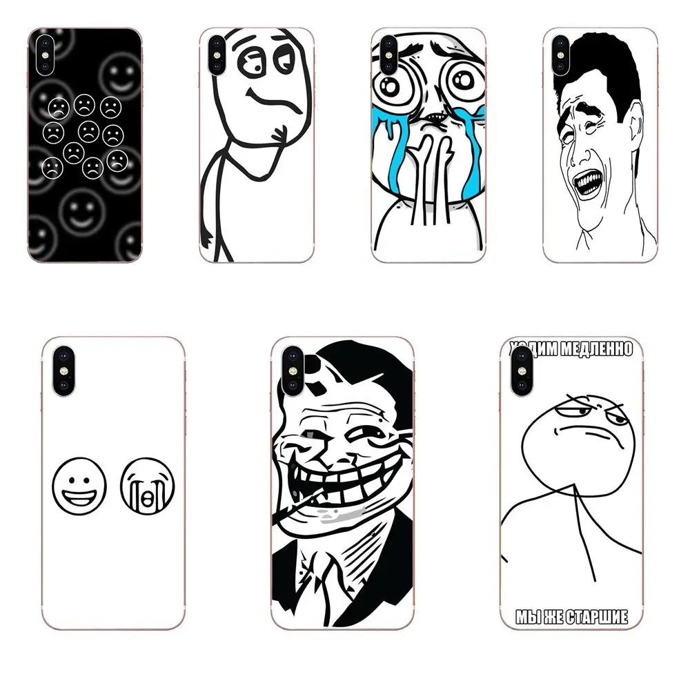 Чехол для телефона Rage Comics Face Meme huawei P7 P8 P9 P10 P20 P30 Lite Mini Plus Pro Y9 Prime P Smart Z 2018 2019 |