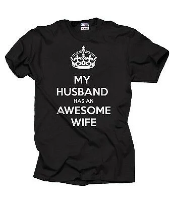 

My Husband Has An Awesome Wife T-Shirt Gift For Husband Tee Shirt