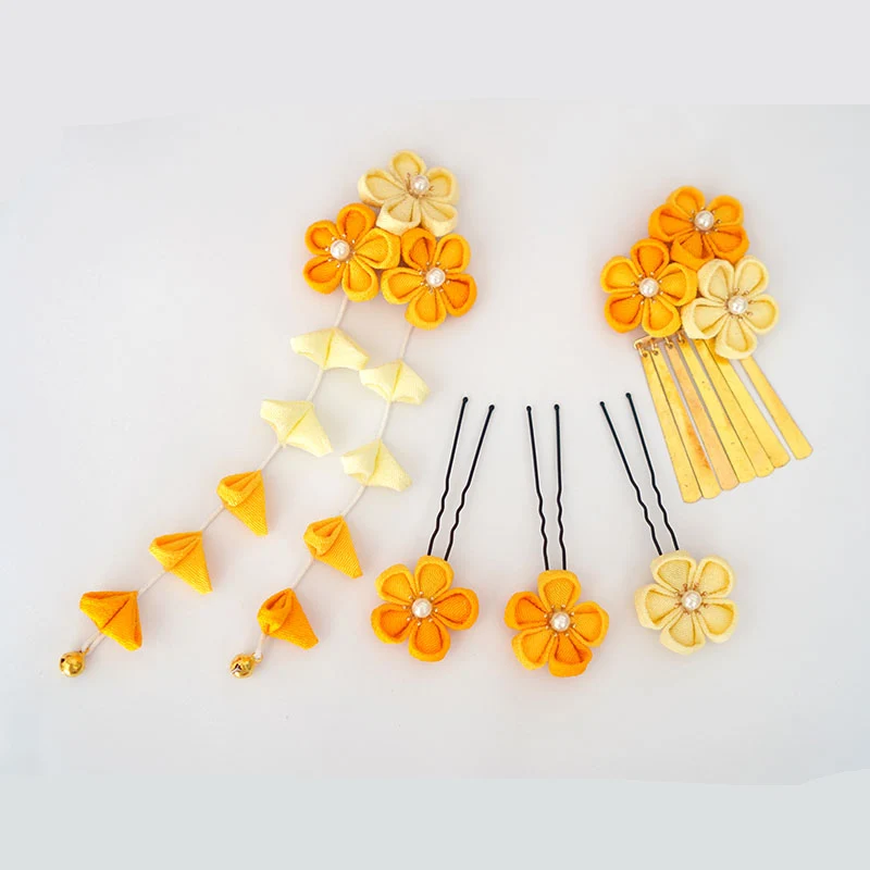 Заколка для волос в японском стиле женская аксессуар с бахромой украшение зажим 1