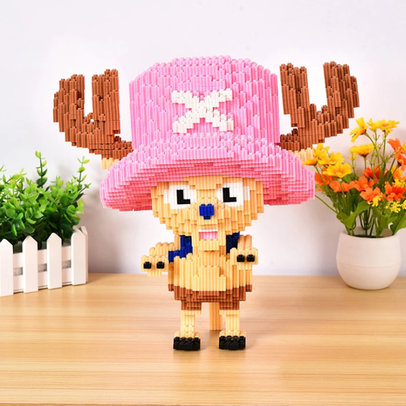 

6780pcs Anime Hat Reindeer Diamond Particle Building Block Animal DIY Hand Assembling Connecting Brick Decor Toy Gift No Box