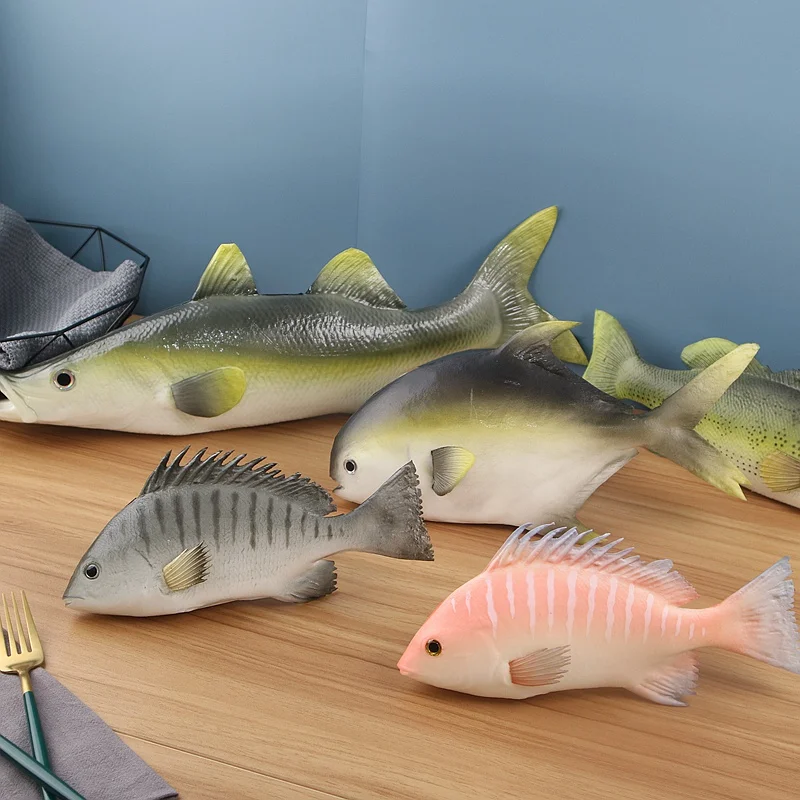 1 шт. имитация рыбы карпа окуня морской огурец модель еды реквизит украшение окна