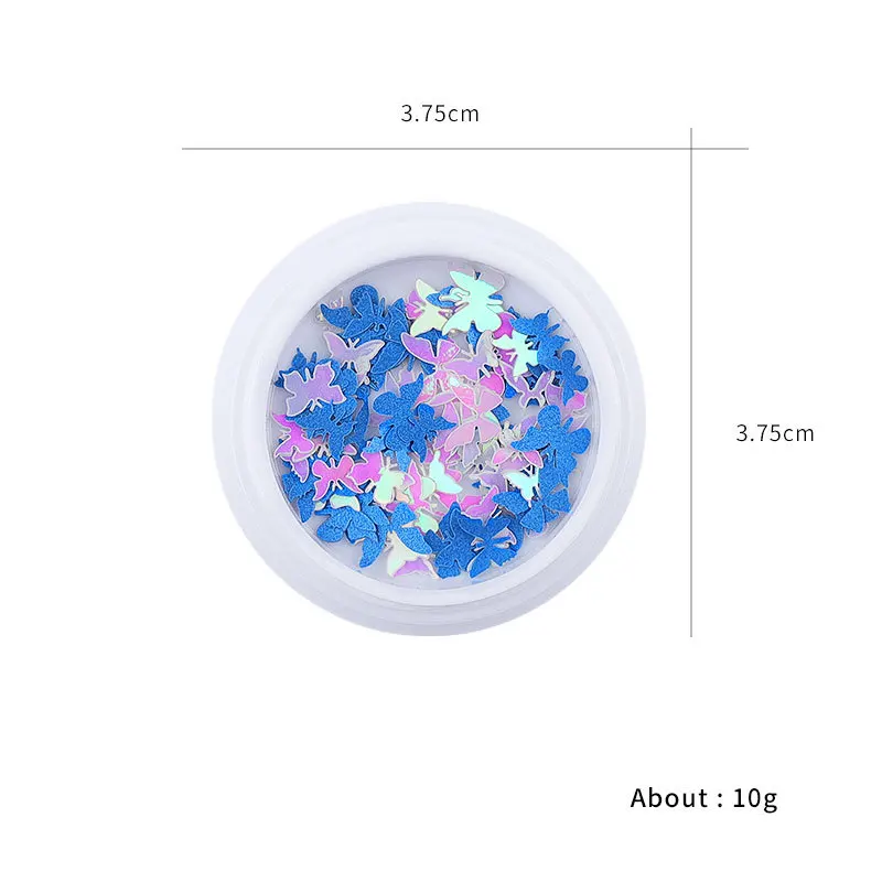 

3D Colorful Butterfly Nail Art Sticker Laser Glitter Nail Decoration