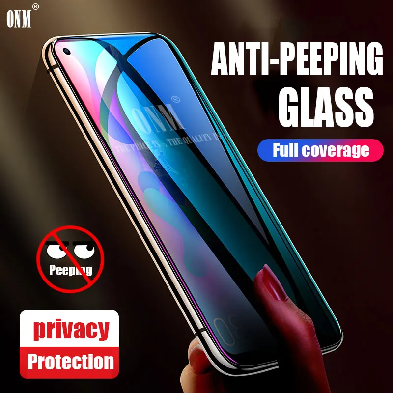 Анти шпионское закаленное стекло для huawei Nova 5i/Pro Полное покрытие экрана протектор