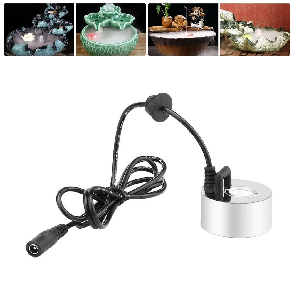 

Ultrasonic Humidifier Water Fountain Zinc Alloy 24V/1A Atomizer Fogger
