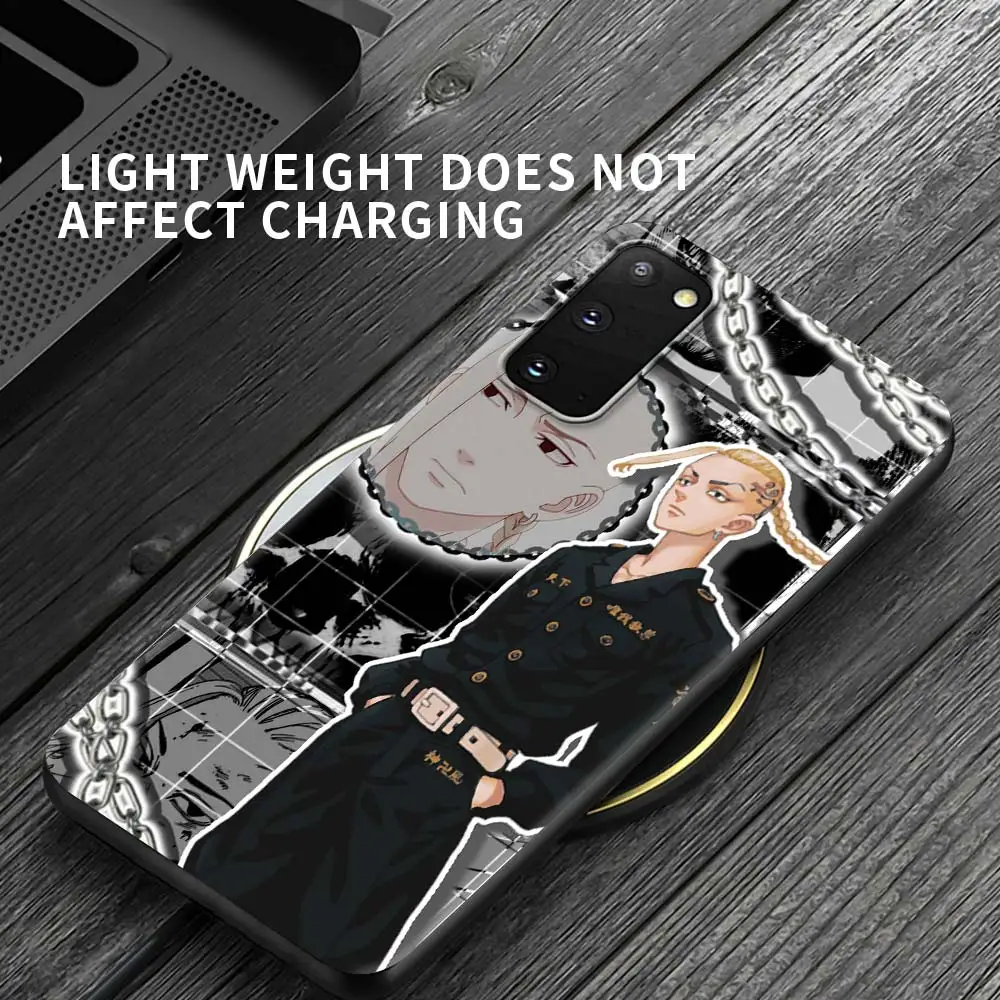 

Japan Anime Tokyo Revengers Case For Samsung Galaxy S20 FE S21 S10 S9 S8 Plus Note 20 Ultra 8 9 10 Lite Black Soft Phone Fundas