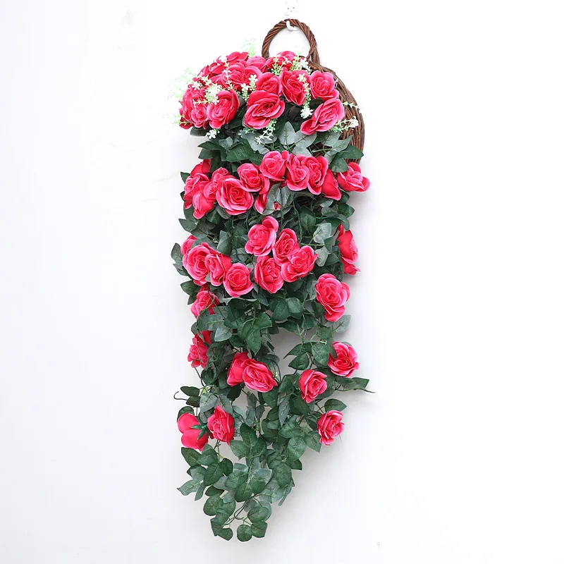 

95cm Rose Vine Artificial Flowers Christmas Wedding Party Kawaii Room Decor Wedding Decoration Accessories Kwiaty Sztuczne 2023