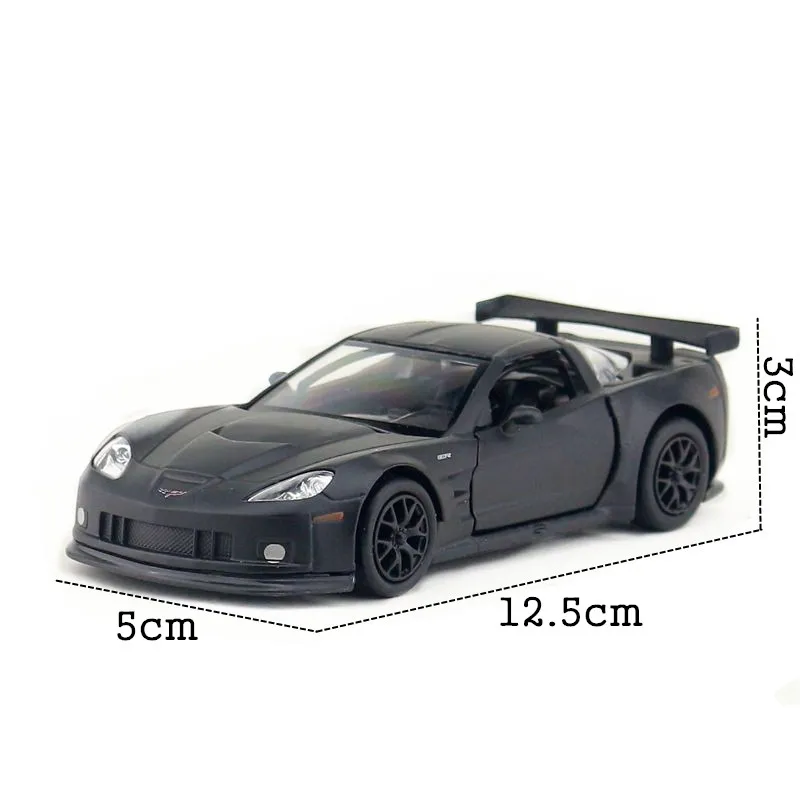 Simulation 1:36 Corvette C6 alloy car model,die-cast metal door pull back children's toy model,boy birthday gift,free shippin