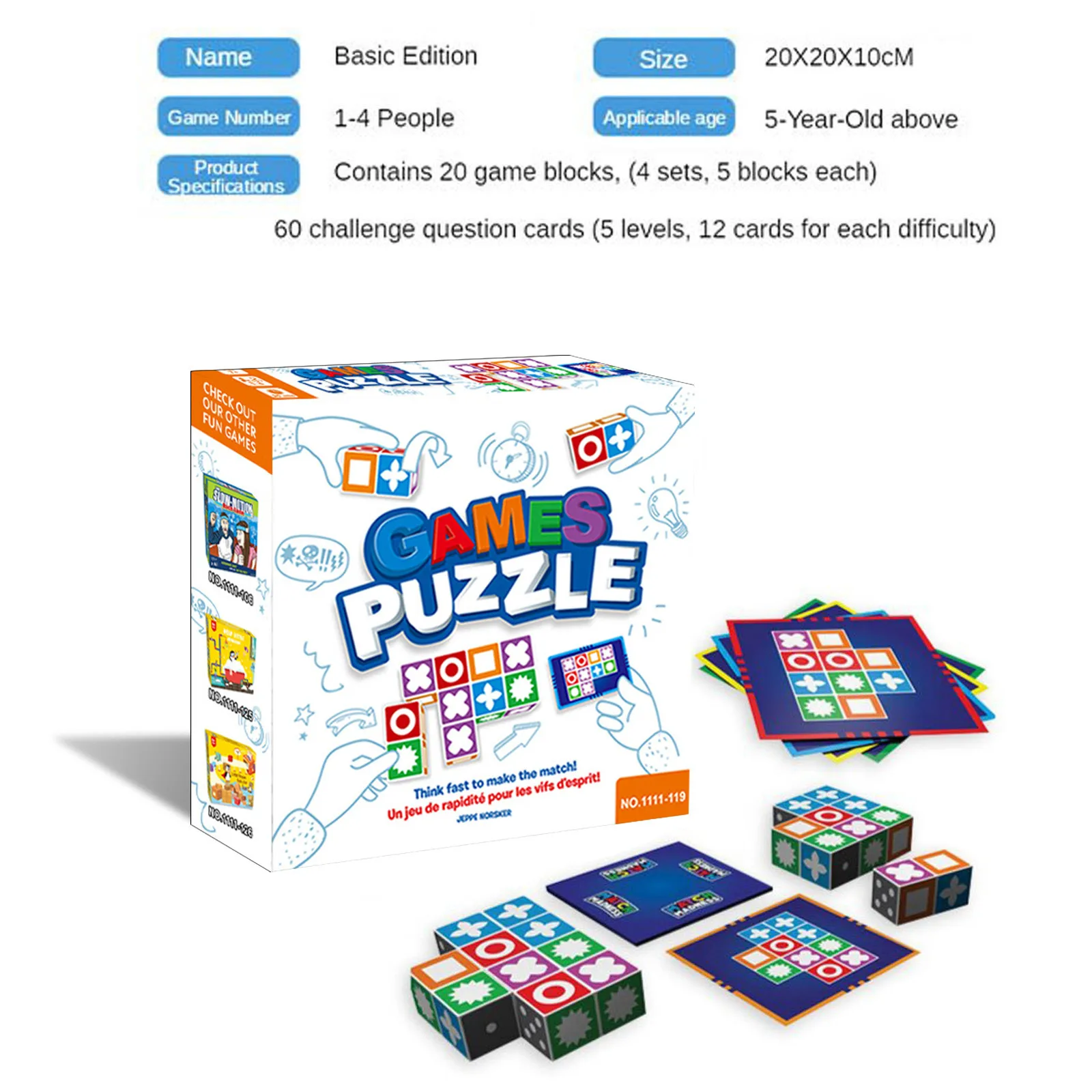 

Games Puzzles Space Logical Thinking Board Game Child Early Educational Brain Game Ingenious Games of Perception
